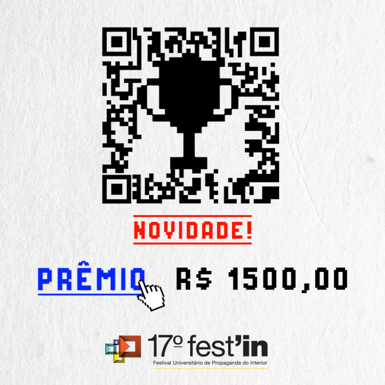 Concurso social do Fest’in, inscrições até 11 de maio. 