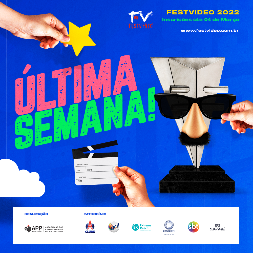 Última semana de inscrição para o FestVídeo que estreia nova categoria voltada às agências das capitais