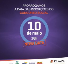 Nova data para inscrições no concurso social 